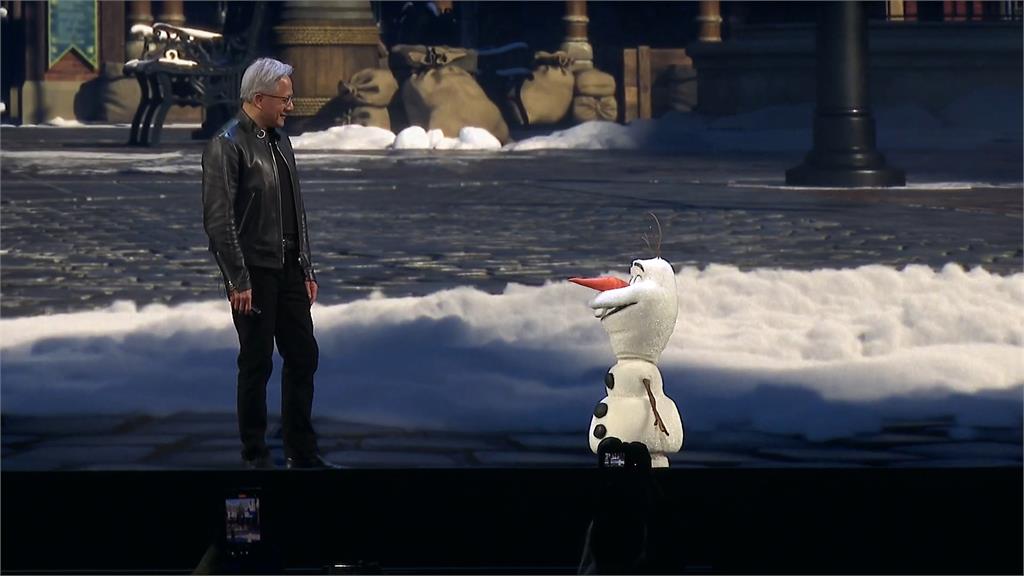 黃仁勳GTC同台雪寶機器人！　預告「這時間」現身巴黎迪士尼