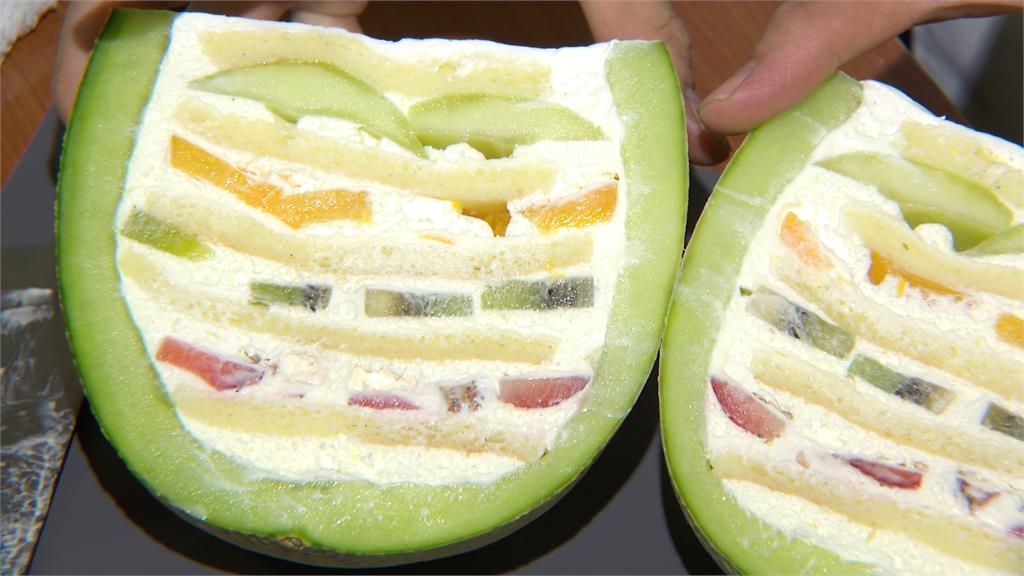 日本團隊開設甜點店　台灣哈密瓜變身水果千層