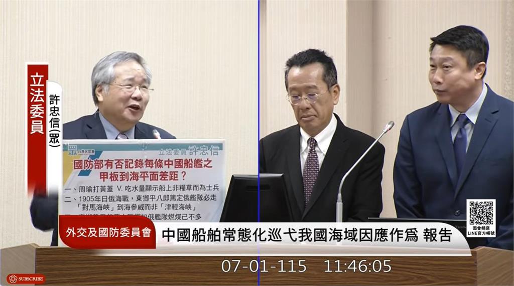 民眾黨立委許忠信質詢開「地獄哏」！突扯沈一鳴「沒想到掉下來」網轟：消費死者