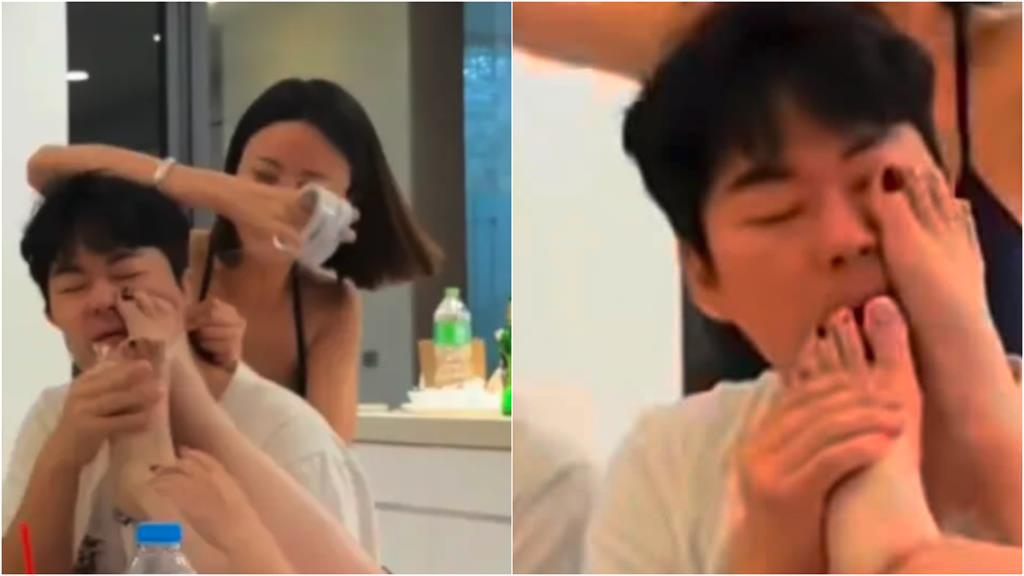 網紅「舔腳愛妻閨密」讓女方坐上來！躺床「被撥下體」道歉：沒有換妻