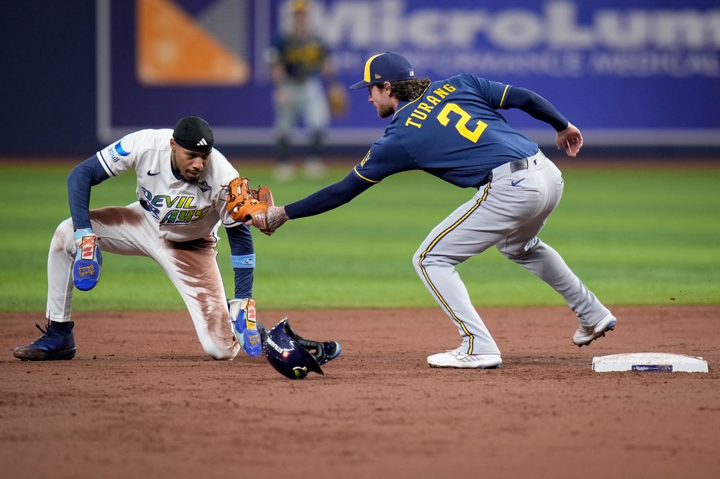 MLB(影)／光芒左外野手搏命接殺！辛普森將功折罪彌補跑壘失誤