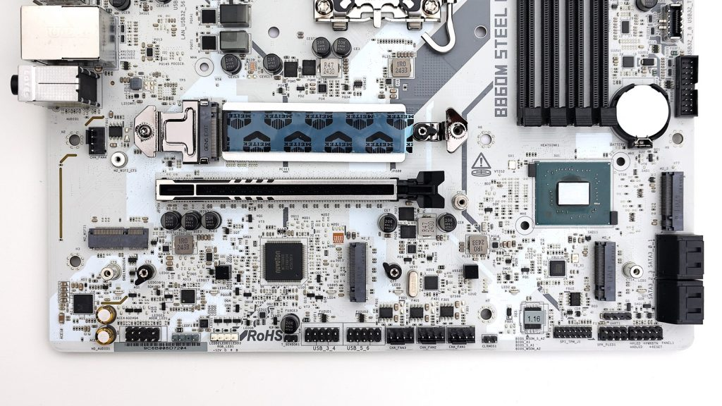 ASRock B860M Steel Legend WiFi 平價銀白色加入 Thunderbolt 4