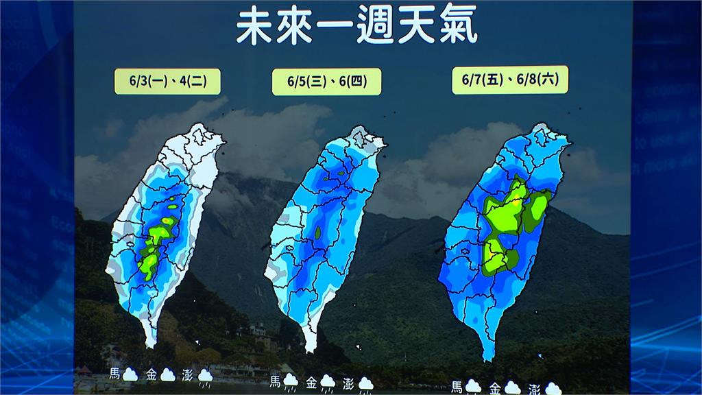 馬力斯減弱成低壓帶 台中以南10縣市大雨特報