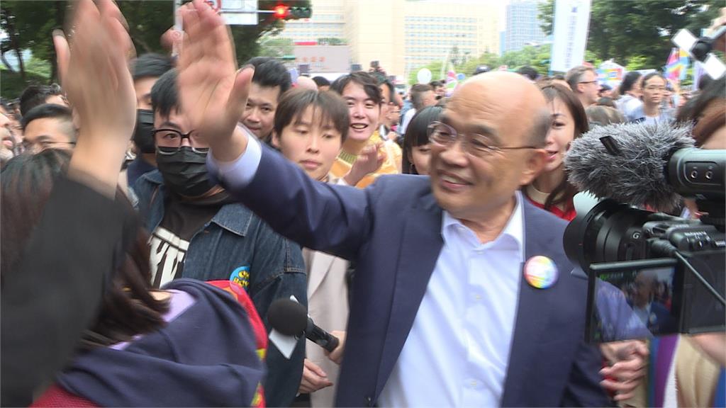 參加同志大遊行 賴清德:在多元同行路上一起邁進