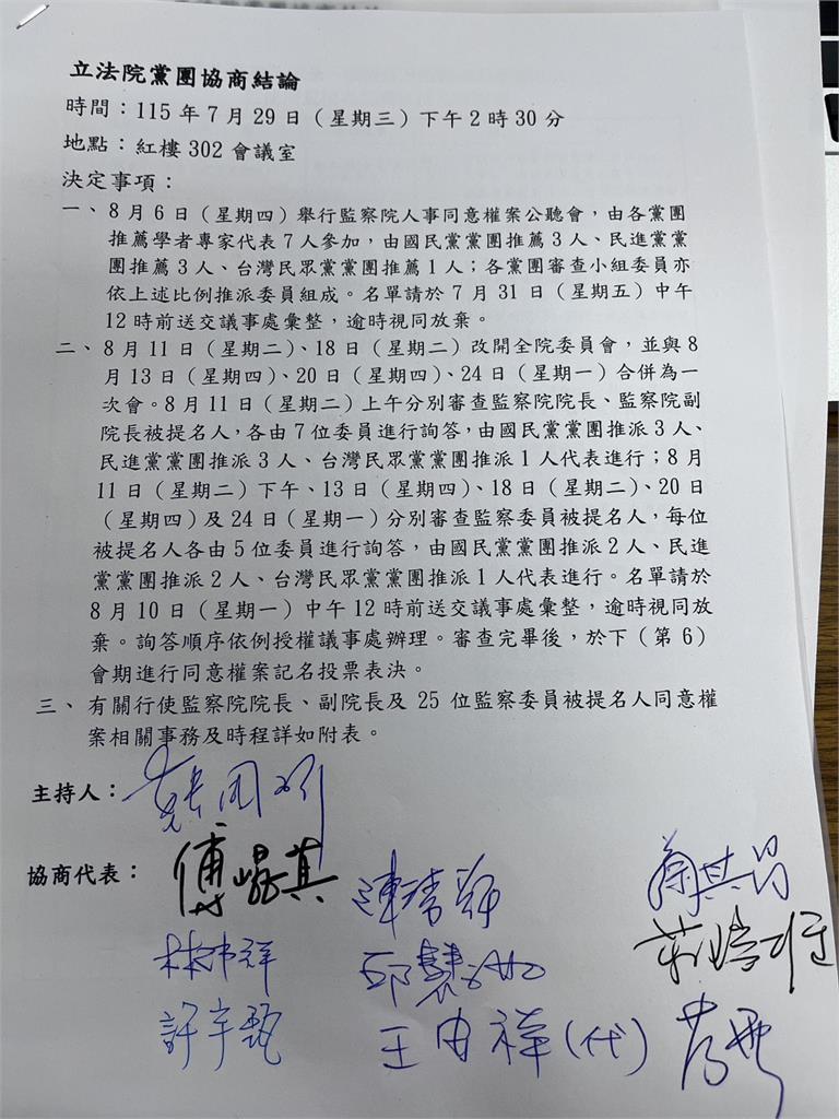 快新聞／韓國瑜裁示了！監院人事案「這時」立院投票　蔣萬安竟要藍白全數封殺