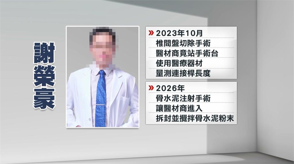 高雄博田醫院爆「廠商代刀」　進刀房攪拌骨水泥、抽吸管　5人起訴