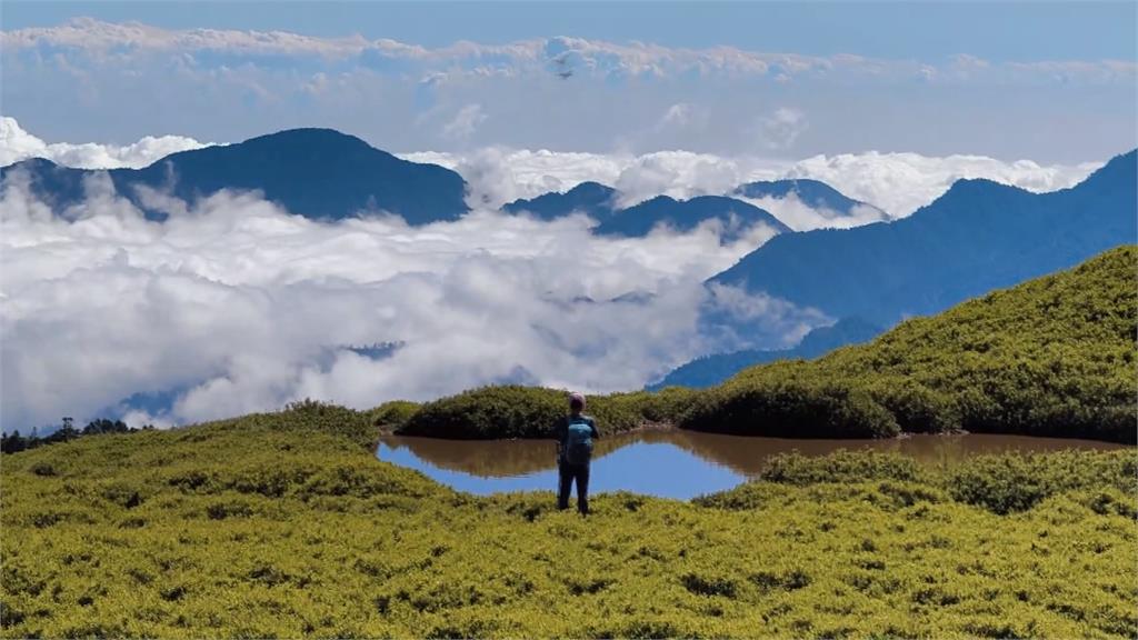紀念已故好友! 山友登深堀山「綁布條架繩索」