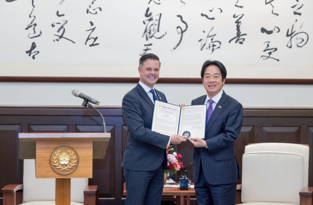 快新聞/美國眾議院訪問團晉見賴清德 承諾堅定支持台灣