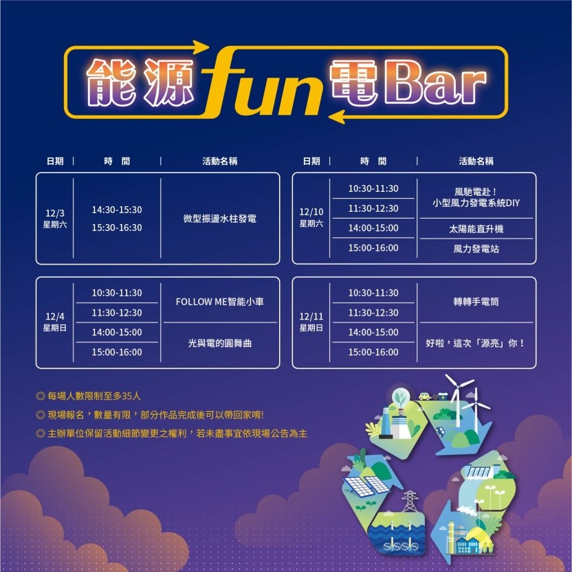 「臺灣能」永續能源創意展來了！ 綠能科技創意無限 趣味FUN心玩