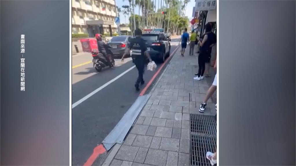 囂張！違停羅東鬧區買綠豆沙　駕駛嗆後車遭網友炎上