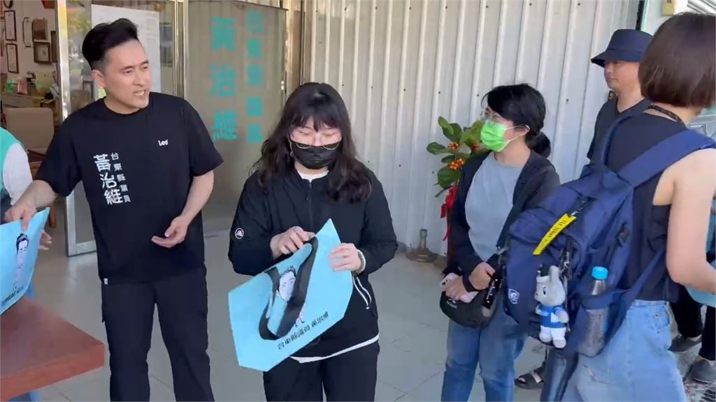 沈伯洋旋風掃全台　台東千條應援飄帶不到半小時搶光