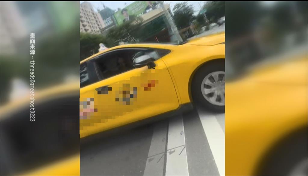 單車騎士、小黃運將衝突！　「沿路狂吵500公尺」後方堵一團