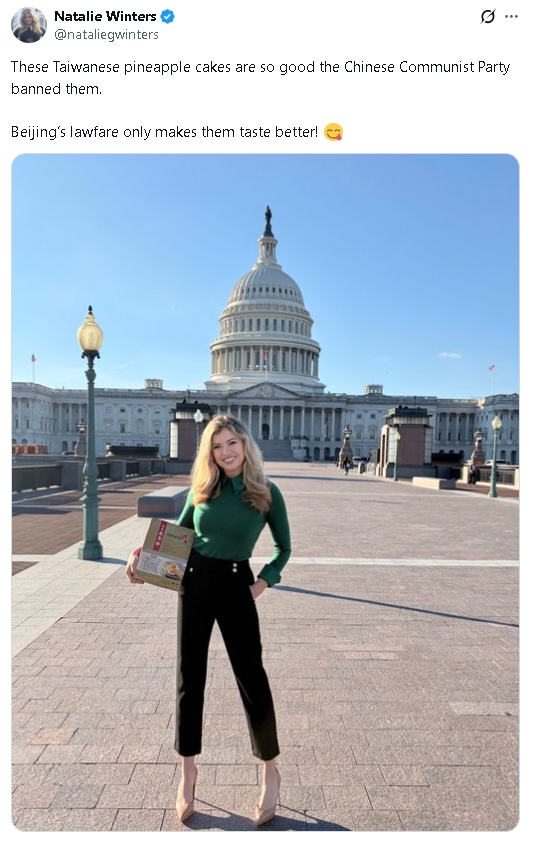 駐白宮特派員來台專訪「收台灣鳳梨酥」…1句嗆爆中共！蕭美琴隔空回應了