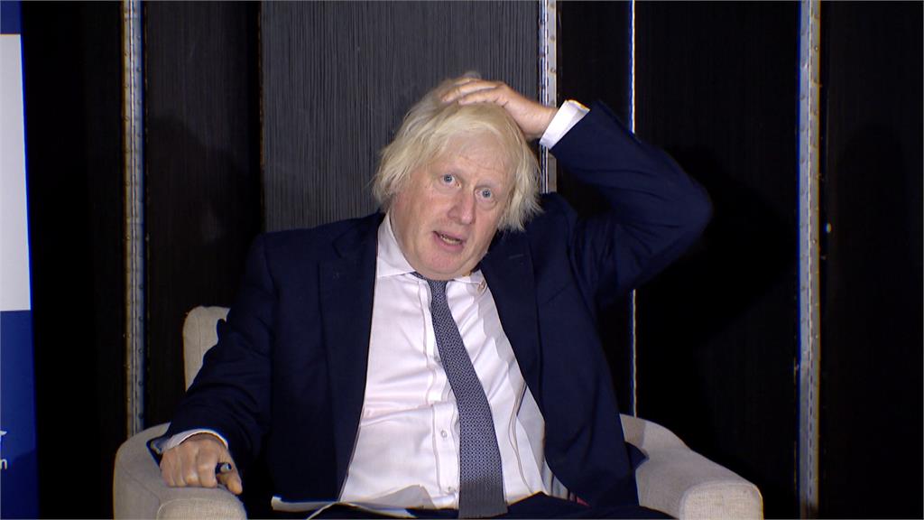 與賴總統.蔡英文見面　前英相強生登台喊：想吃鳳梨酥