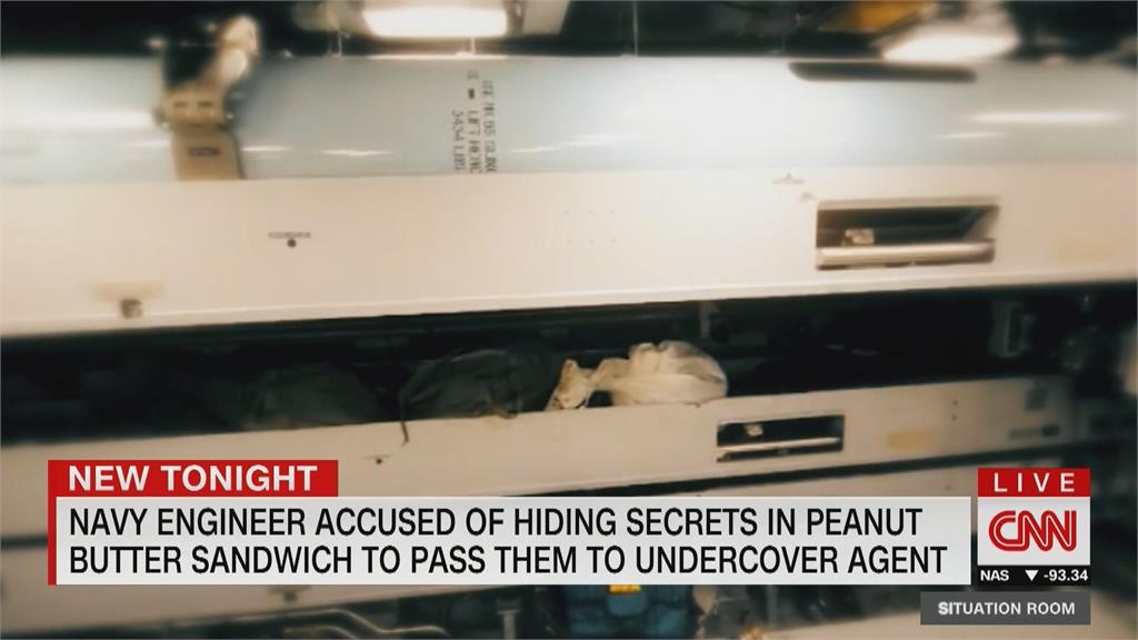 美海軍洩密醜聞　工程師把機密藏三明治外賣