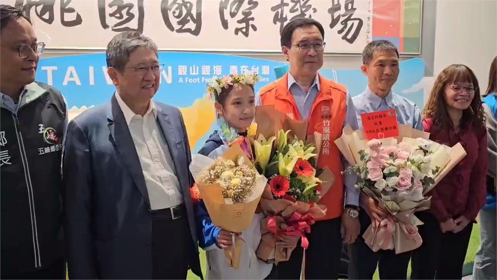 台灣之光!竹東國中13歲小將趙子靚 獲U15跆拳道金牌