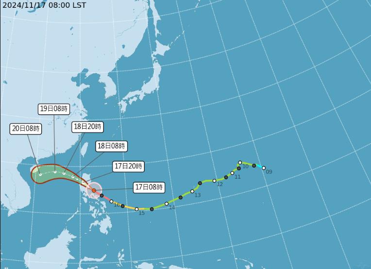 天兔「死在台灣上空」又迎強颱萬宜!連2日最近台灣「低溫下探1字頭」