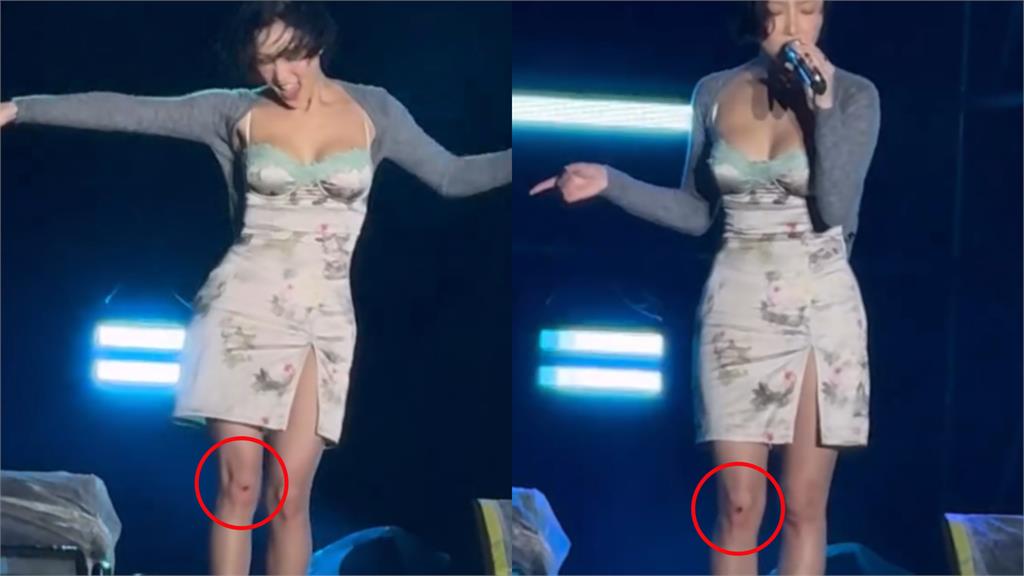 華莎跨年「濕身跪地」飆唱金曲！「膝蓋受傷」仍完美演出、告白：台灣像家