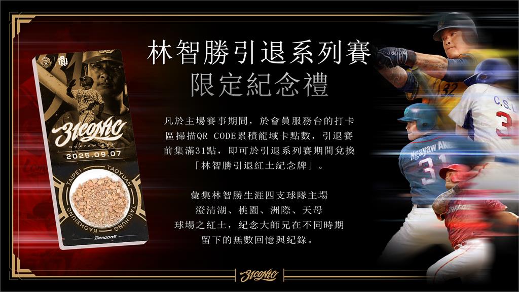 中職／林智勝引退系列賽「限定紀念禮」超珍貴！任賢齊壓軸亮相致敬大師兄