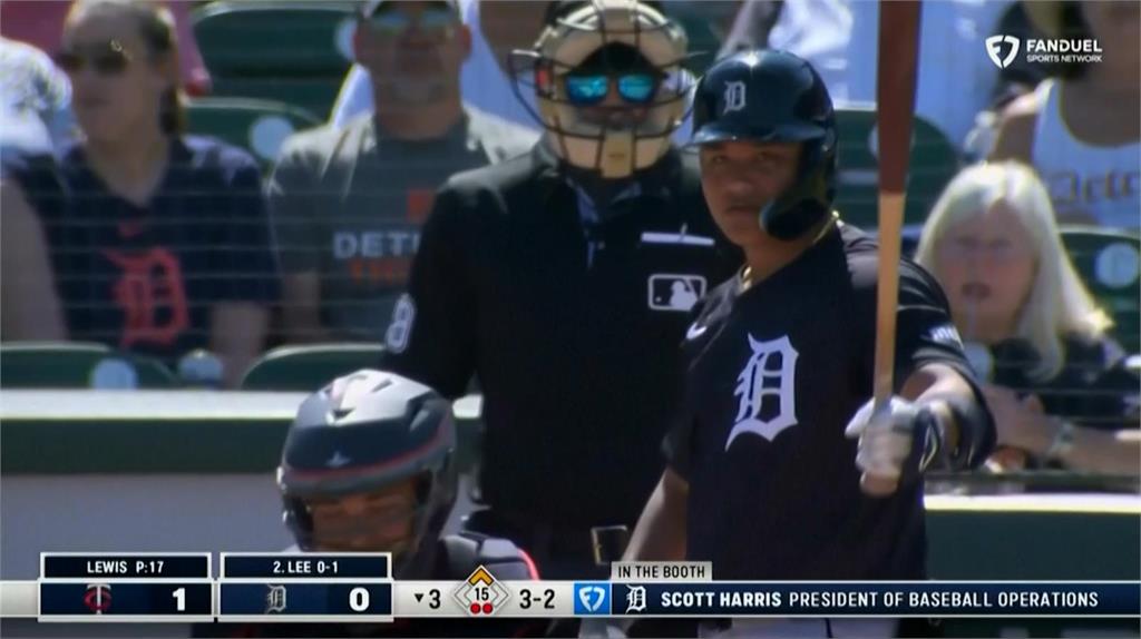 MLB(影)/李灝宇老虎春訓熱身賽先發上場 鎮守三壘大關拚首安