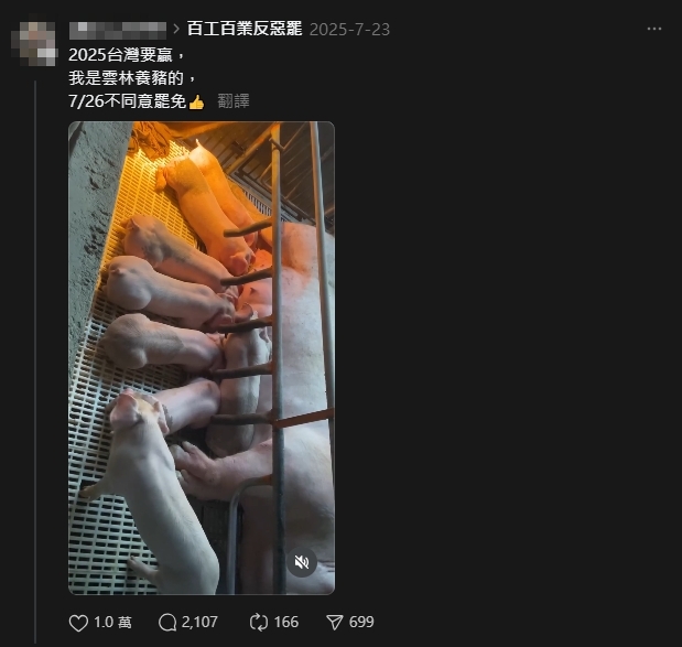 非洲豬瘟睽違7年襲台!雲林豬農昔PO文「挺反罷免」今遭酸:大罷免大失敗大豬瘟