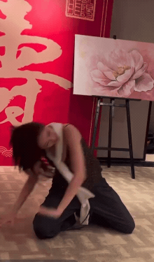 歐陽龍生日「歐陽娣娣耍辣熱舞」正面開V!「跪地滑腿」尺度中粉看傻:有點擦邊