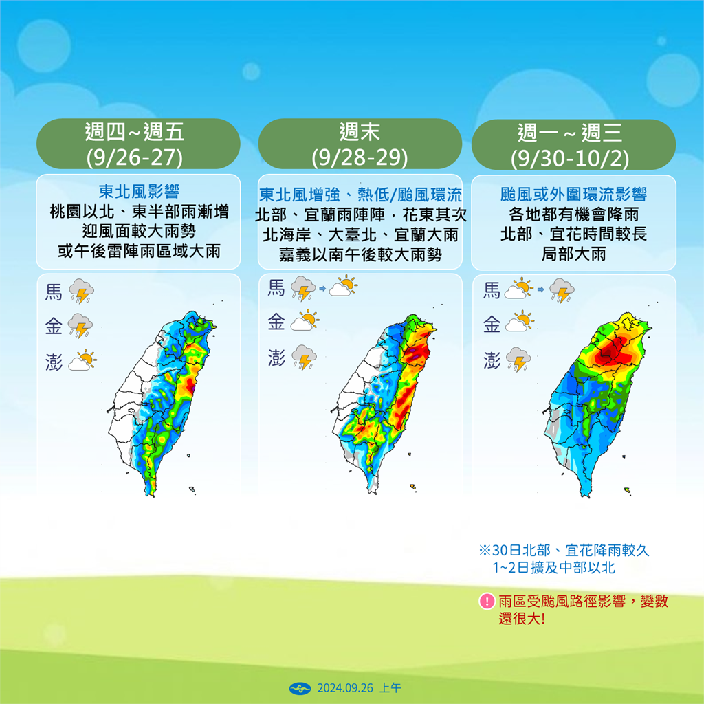 快新聞／輕颱「燕子」最快周末生成　氣象署估「這2天」最靠近台灣