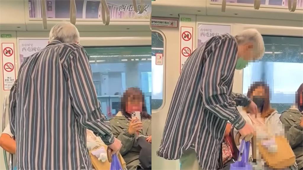 又見博愛座爭議!台中捷運老翁逼女乘客讓座 飆罵: 你有沒有受教育?