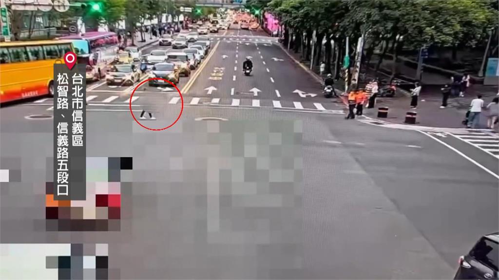 行人台北101前連闖2紅燈　遭警攔查　嗆警「你長官誰？」