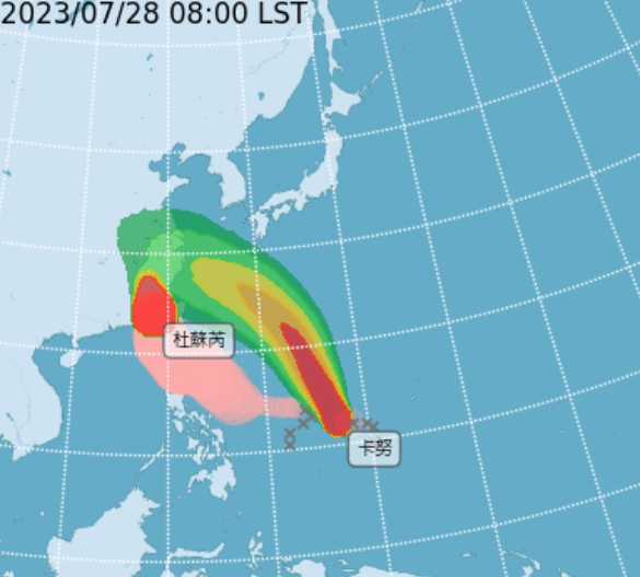 接力杜蘇芮！氣象局揭輕颱「卡努」最新路徑：這天後最靠近台灣