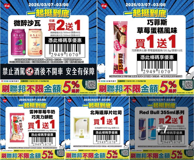 經典賽／台灣隊14：0拿下捷克！四大超商慶祝狂撒優惠　多項指定商品「買2送2」