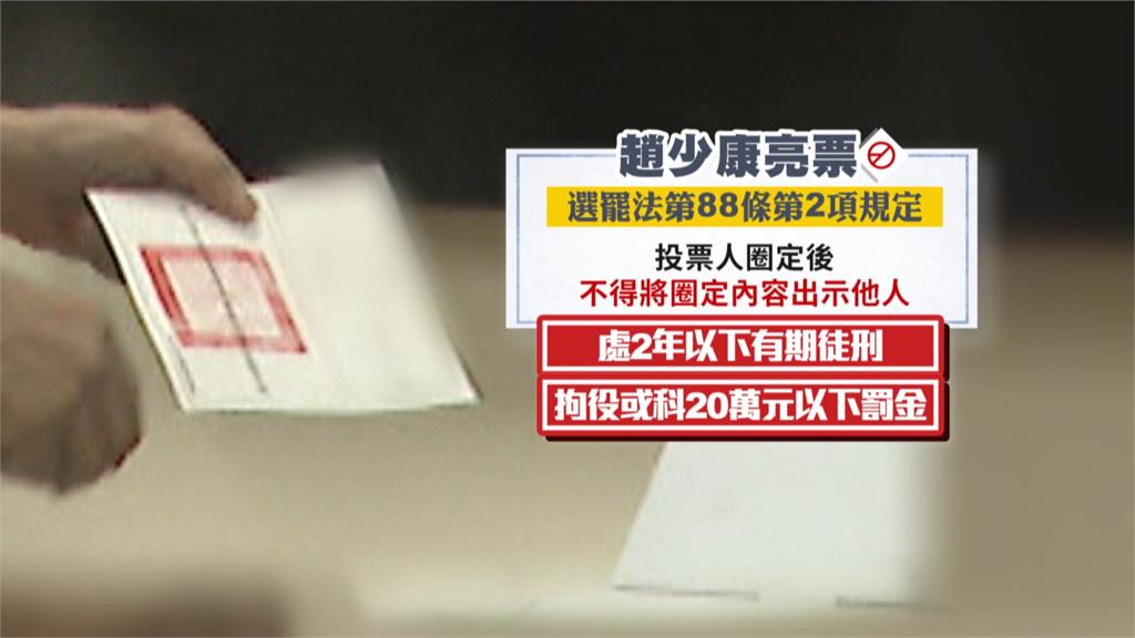 羅智強陪趙少康.陳佩琪投票 趙少康竟"二度亮票"違反選罷法!
