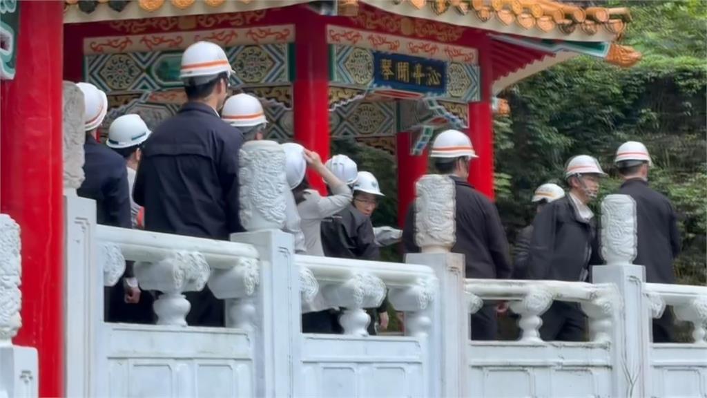 卓榮泰視查中橫、太魯閣　長春祠仍需28個月復原稱「值得等待」