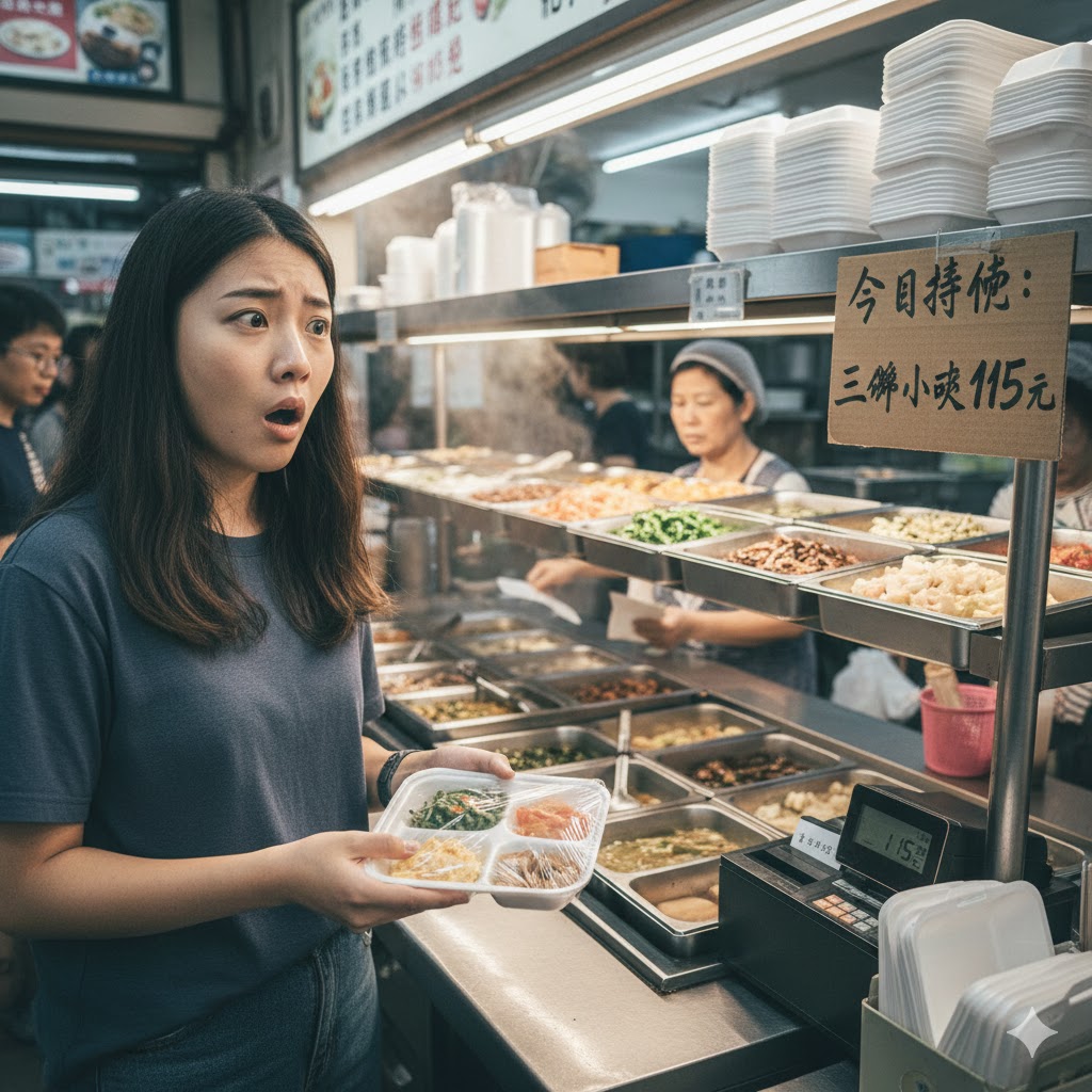 清粥小菜白飯配3菜115元！店家稱「我的量很多」網酸：價格是十大未解之謎