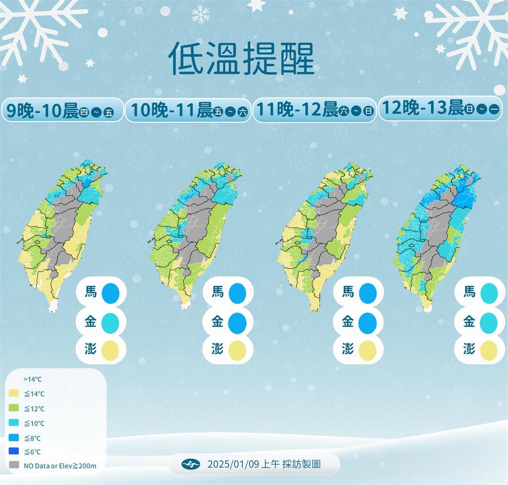 快新聞／強烈冷氣團狂凍5天！4地還會下雨　「這天」北部低溫探8度