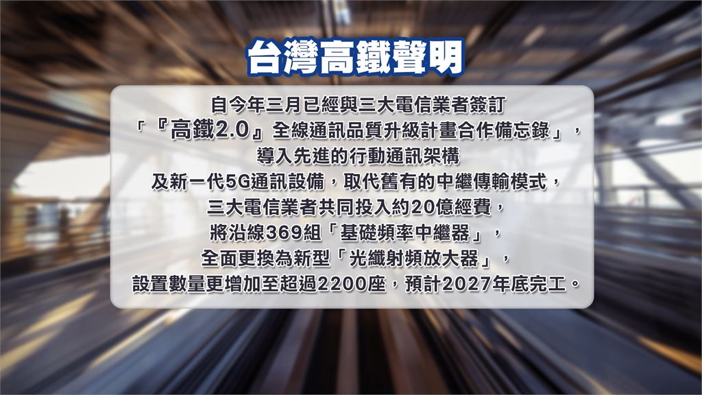 高鐵飆速網路卻卡卡？　實測結果進隧道「5G秒變4G」