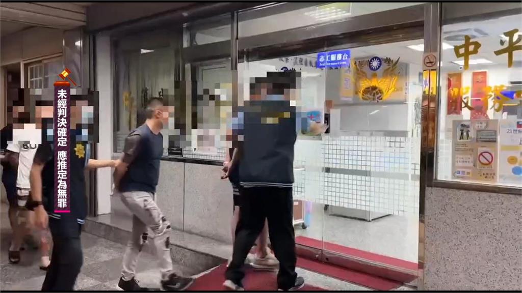 新莊警逮7嫌送辦 討30萬債務爆全武行 現場刀械、棍棒齊飛