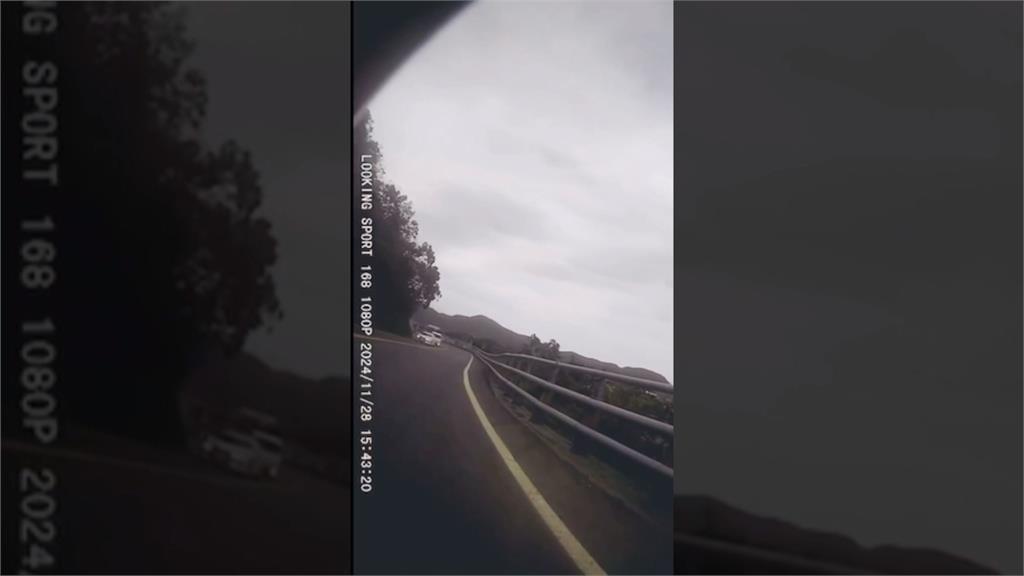 沒撞死差點嚇死! 大貨車逆向行駛蘇花公路險撞騎士