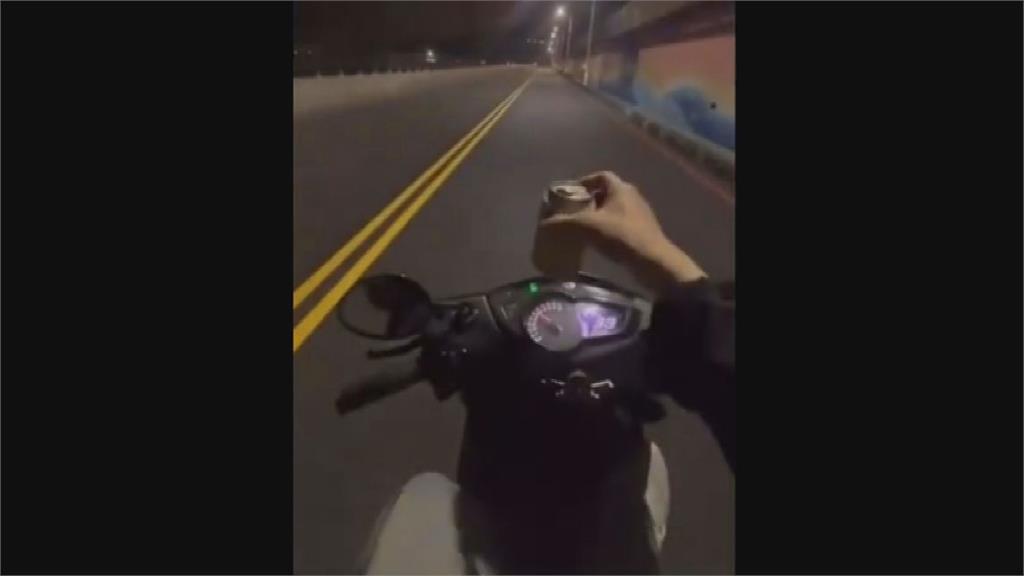 屁孩酒駕逆向騎車!猴子上身還發IG炫耀 下秒自撞交通柱千名網友笑翻