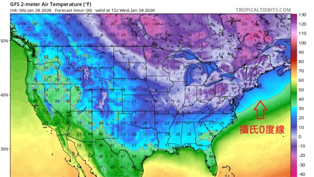 全美極凍「0度線壓境」釀51死！北極「冷空氣狂外流」專家示警：還沒完…