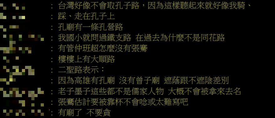 高雄路名都是儒家聖賢！有孟子、曾子獨缺孔子？網1神回笑翻眾人