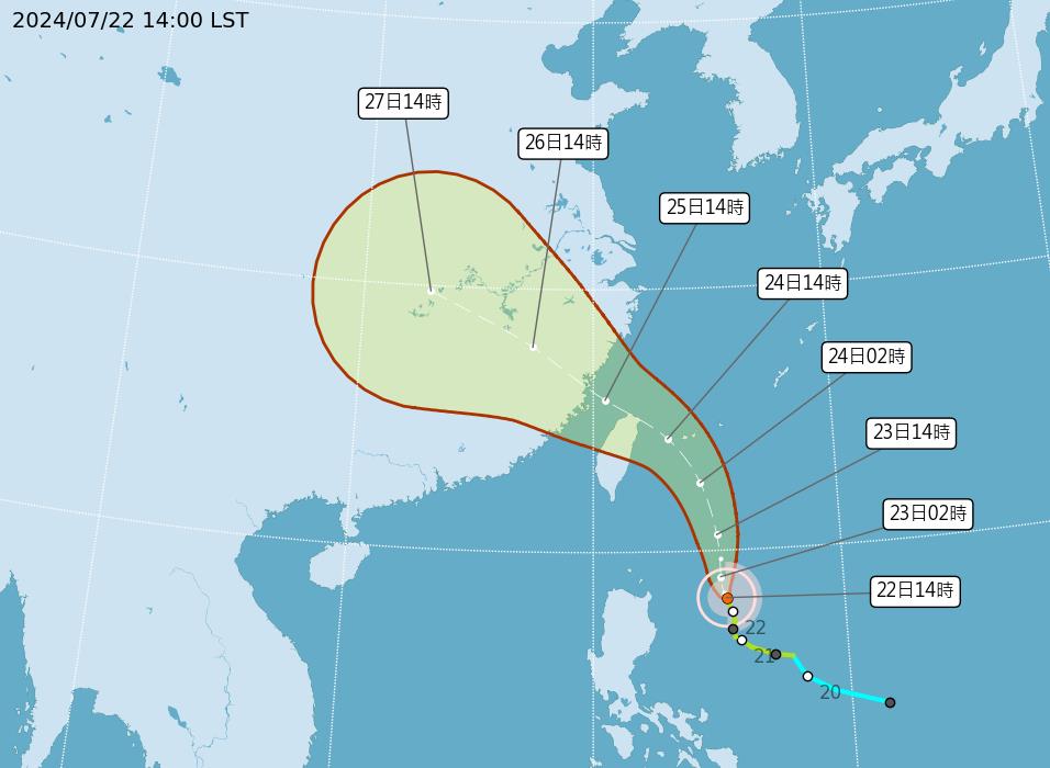 快新聞／凱米轉中颱可能放颱風假？　氣象署揭「這些地方」影響最大