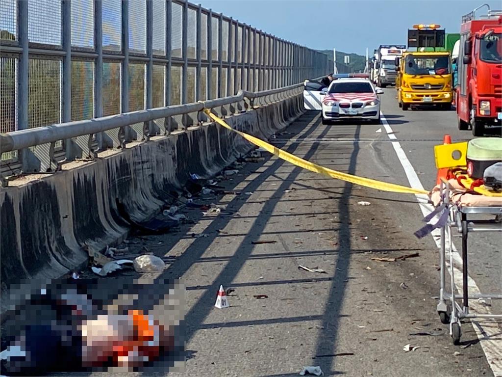快新聞／國3西湖段大貨車撞施工車輛　釀1死2傷
