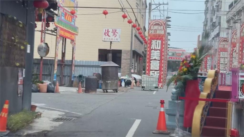 彰化溪湖建醮搭神壇牌樓.精神堡壘 民眾怨出入不便影響交通
