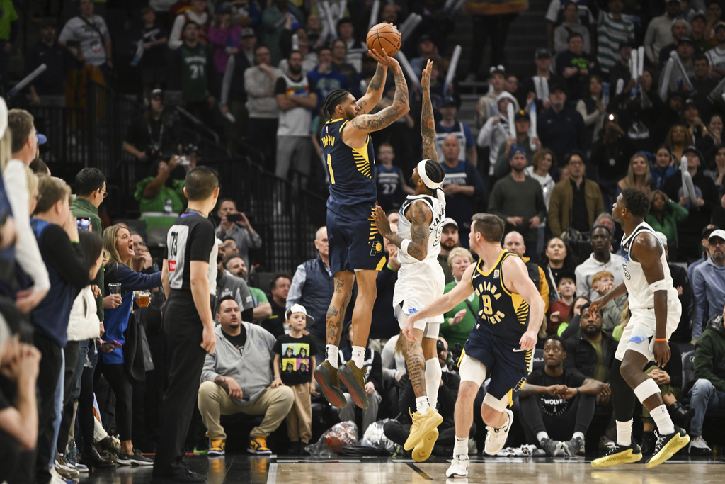 NBA(影)/溜馬延長賽最後3.5秒砍進致勝3分球! 中止灰狼最近8連勝