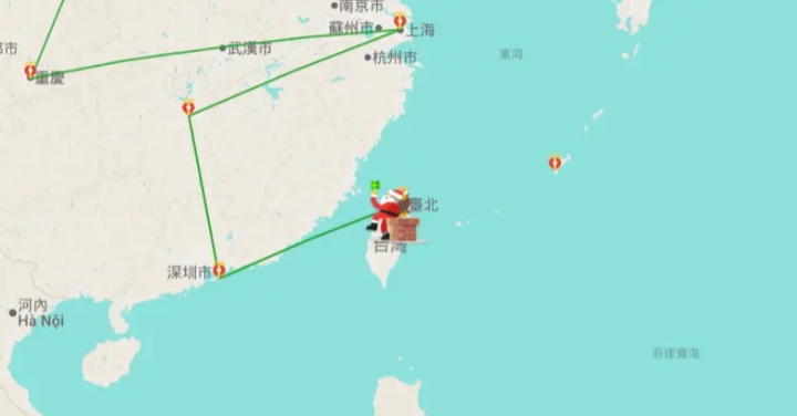 耶誕老人真的來台灣了！平安夜「這時間」從上空經過　一鍵追蹤雪橇飛到哪了