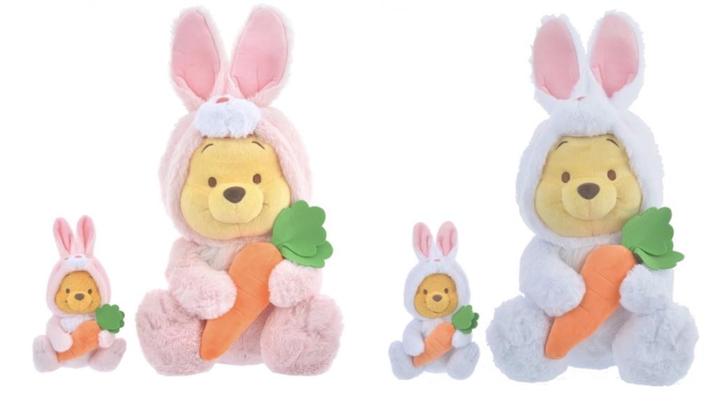 迪士尼「兔年限定玩偶」開賣！小熊維尼「換上兔兔裝」模樣超療癒