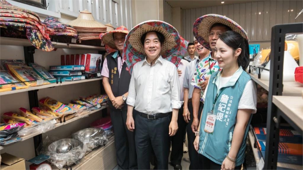 拔樁?賴清德參訪新埔鎮農會 國民黨籍鎮長全程陪同