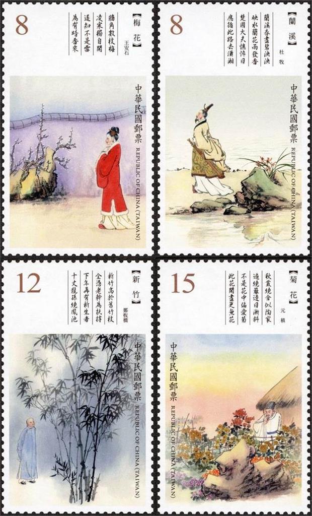 【淡江傳真】紅樓夢郵票熱銷　中華郵政第14度邀淡江駐校藝術家沈禎繪製
