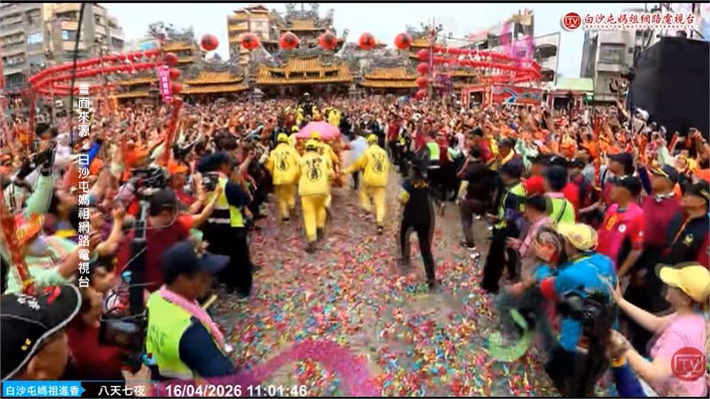 進喔！白沙屯媽祖抵北港朝天宮　數十萬信眾齊喊超震撼